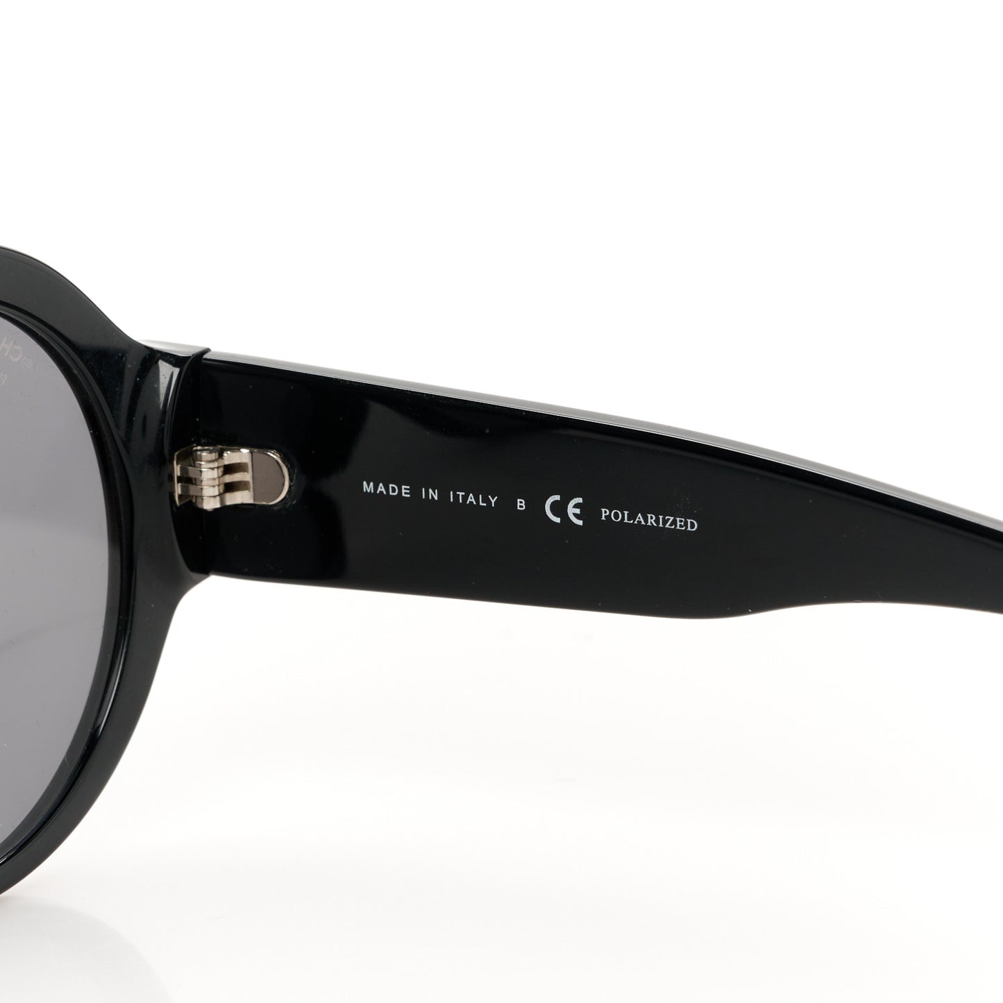 Acetate Polarized Round Sunglasses 5410 Black