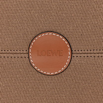 Loewe Canvas Calfskin Cushion Tote Taupe 13 of 15