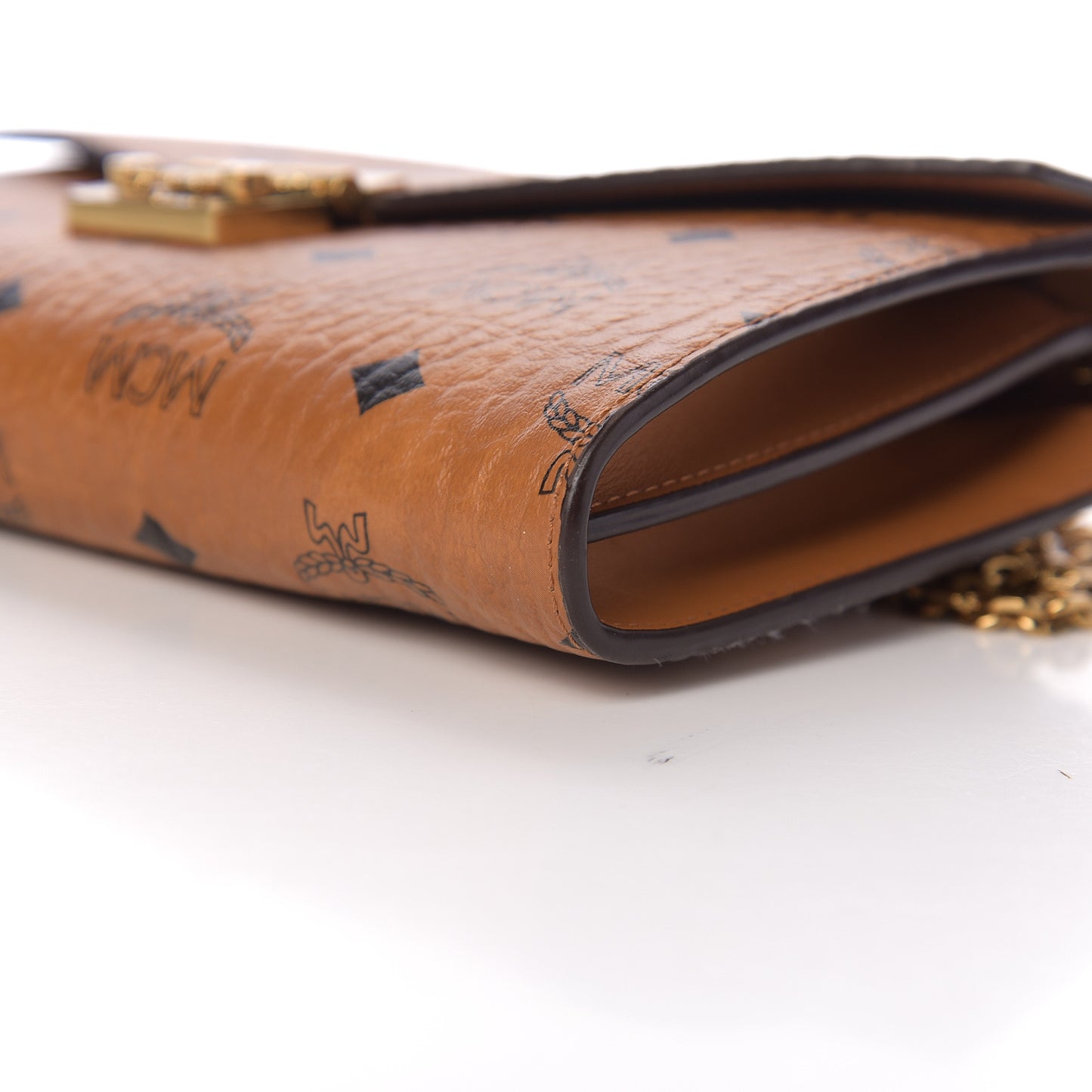 Visetos Medium Patricia Wallet On Chain Cognac
