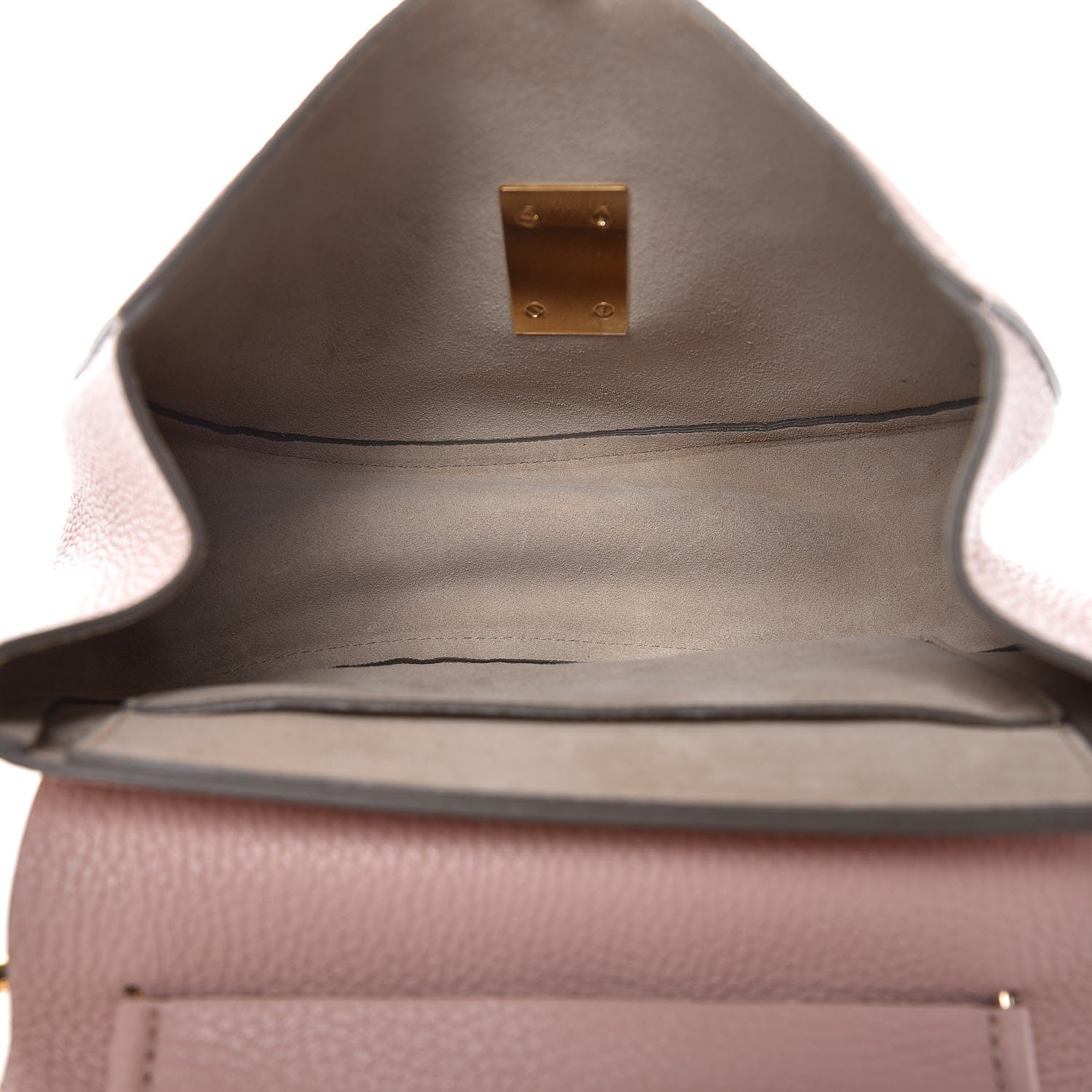 Chloe Grained Lambskin Medium Drew Shoulder Bag Cement Pink 5 of 6