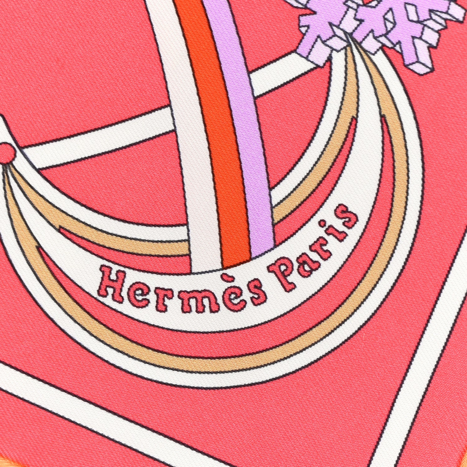 Hermes Silk Le Sacre De L'Hiver Pocket Square 2 of 10