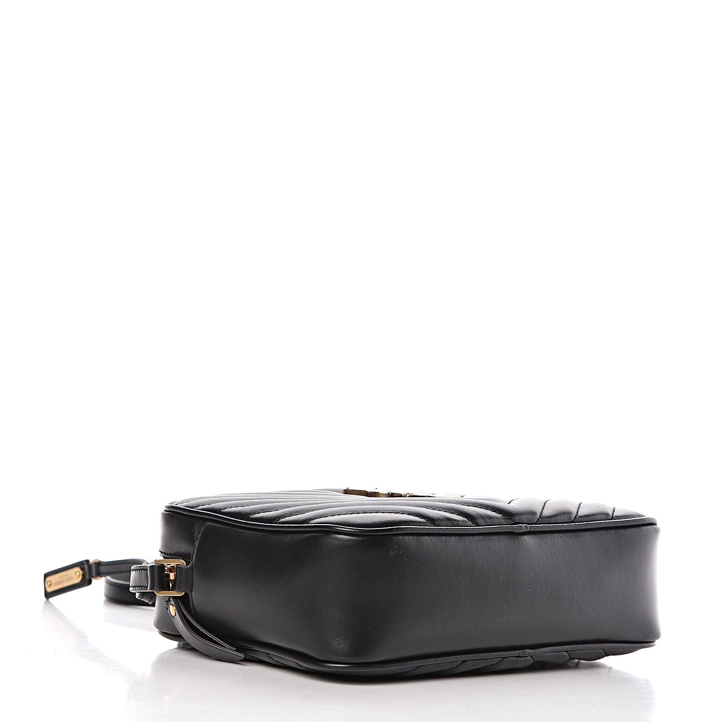 Calfskin Matelasse Monogram Lou Camera Bag Black