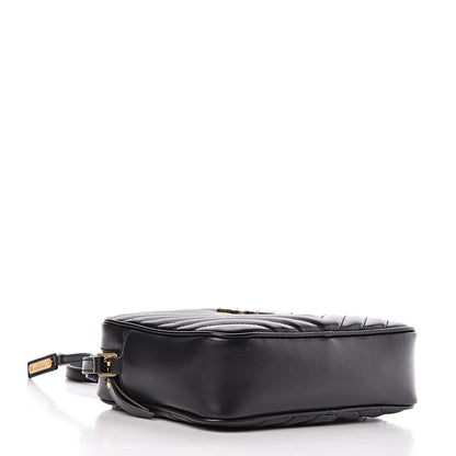 Saint Laurent Calfskin Matelasse Monogram Lou Camera Bag Black 4 of 9