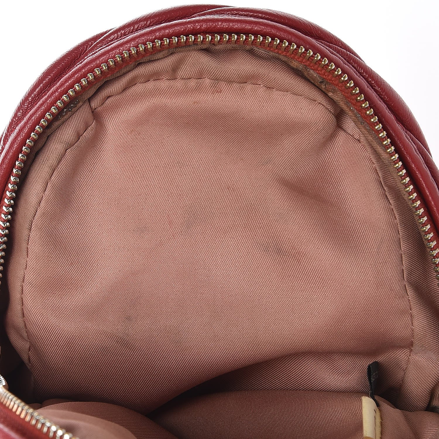 Miu Miu Nappa Matelasse Lux Mini Backpack Rosso 8 of 11