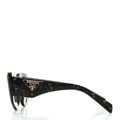 Prada Acetate Symbole Sunglasses SPR 14Z Black Marble 3 of 7
