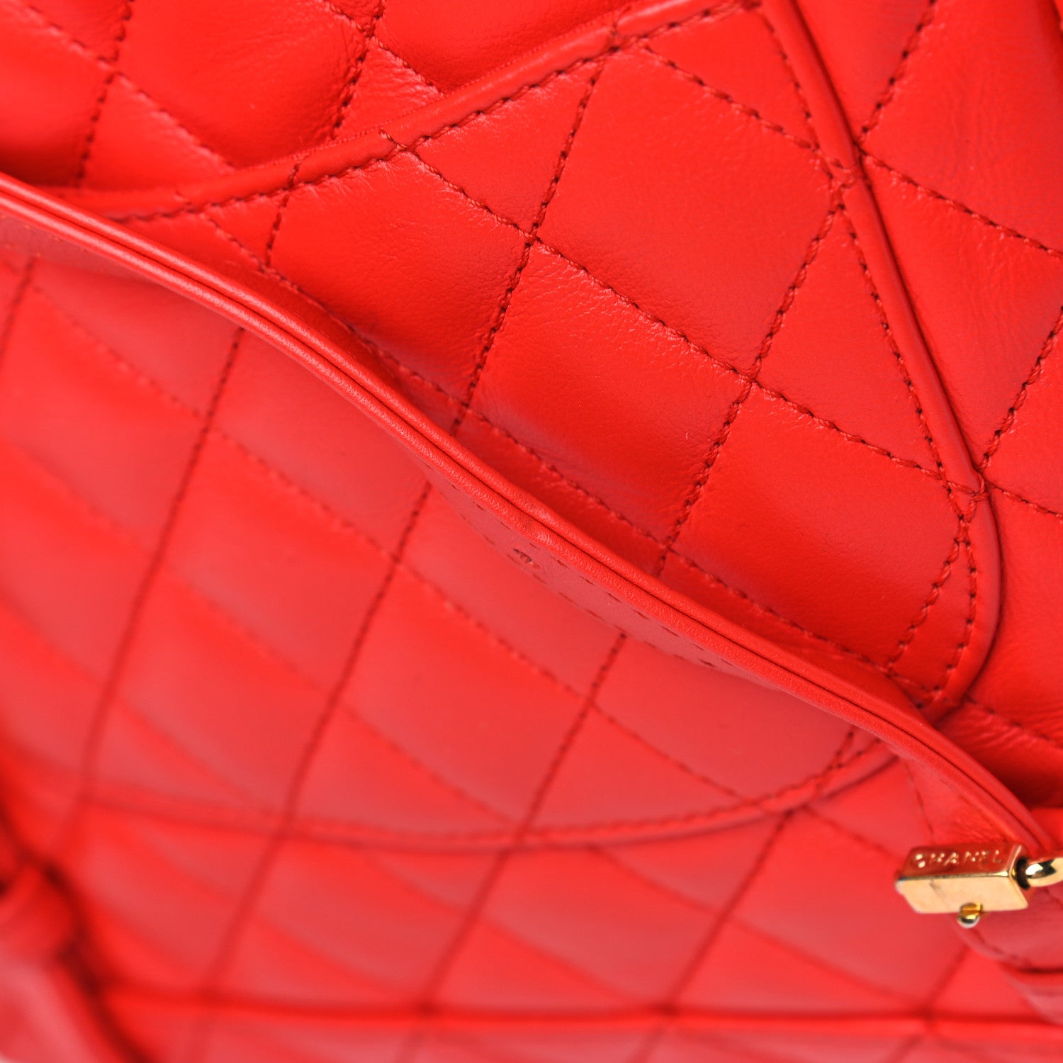 Chanel Lambskin Quilted Small Urban Spirit Backpack Red 7 of 7