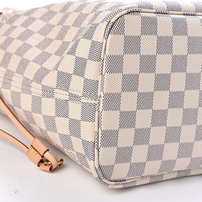 Louis Vuitton Damier Azur Neo Neverfull MM Rose Ballerine 15 of 16