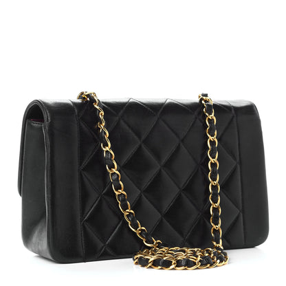 Chanel Lambskin Quilted Small Single Flap Black 2 of 10