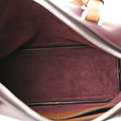 Celine Lambskin Small Soft Cube Satchel Burgundy 5 of 11