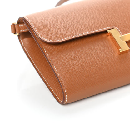 Hermes Epsom Constance Long Wallet To Go Gold 7 of 8