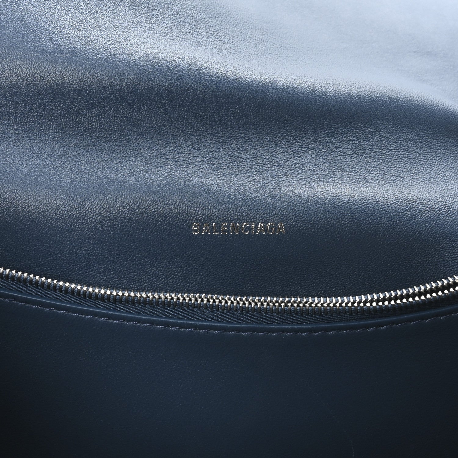 Balenciaga Washed Denim Quilted Medium Crush Chain Bag Denim Blue 6 of 9
