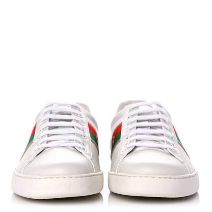 Gucci Calfskin Web Interlocking G Mens Ace Sneakers 11 White 2 of 11