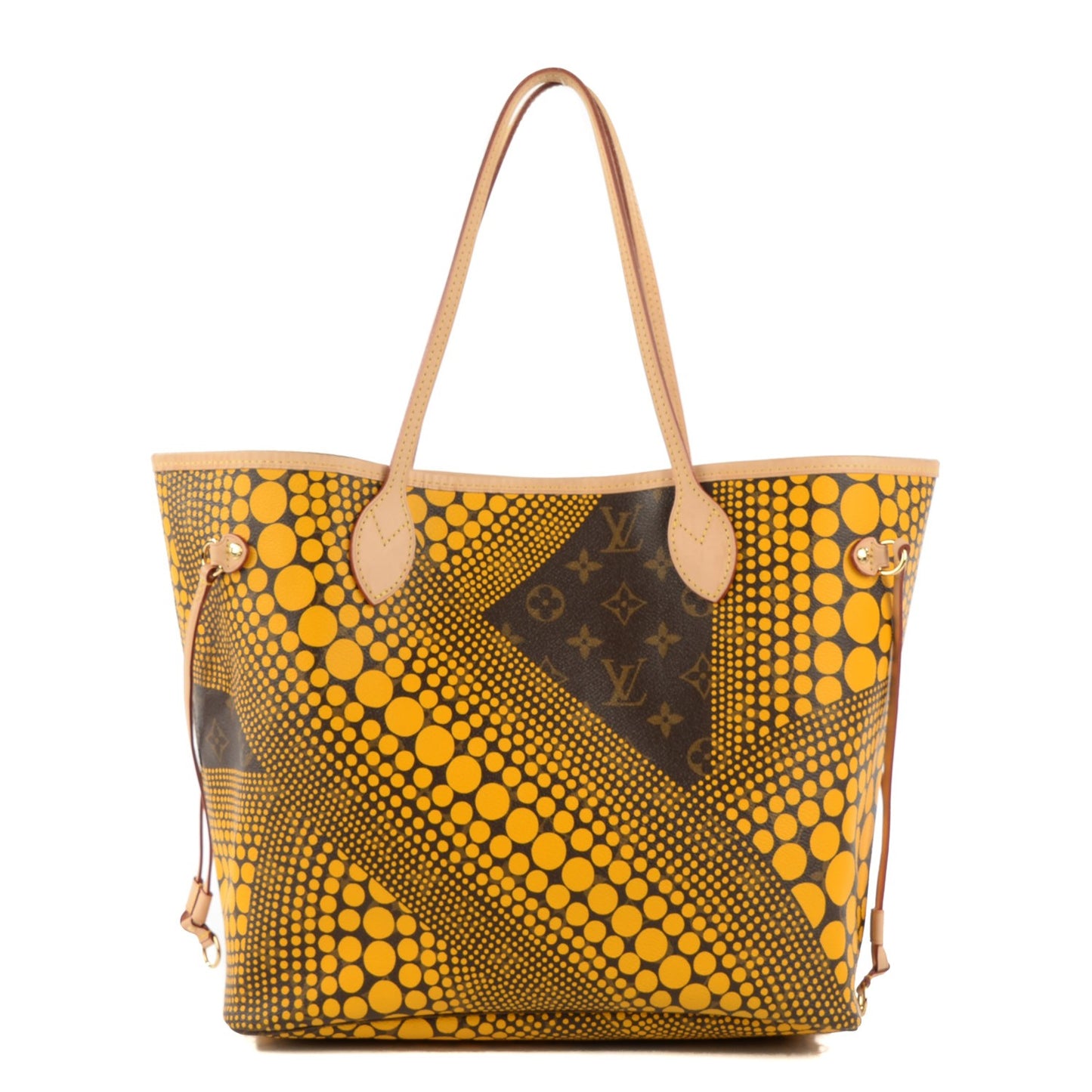 Monogram Kusama Waves Neverfull MM Yellow