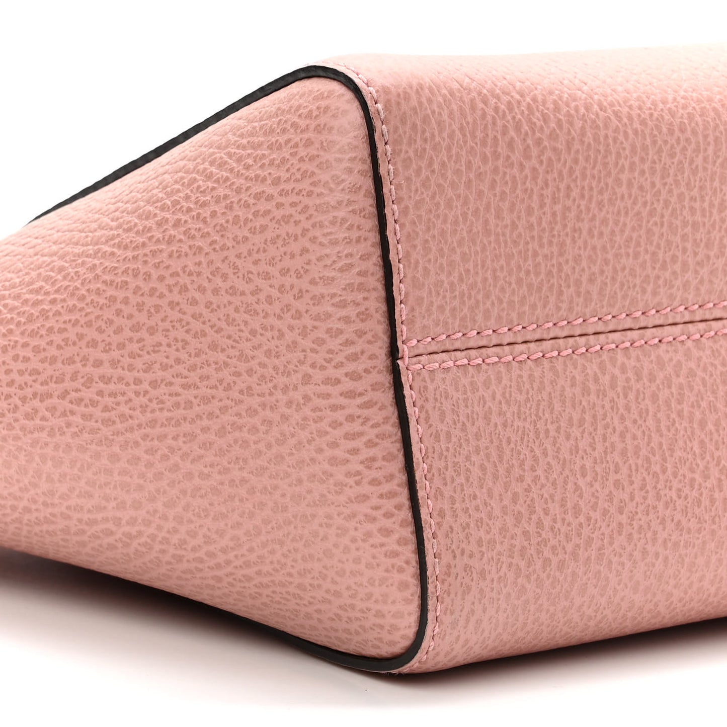 Dollar Calfskin Mini Swing Top Handle Bag Soft Pink