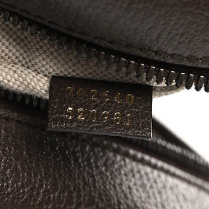Gucci X ADIDAS Crystal Vintage Monogram Textured Dollar Calfskin Web Trefoil Small Ophidia Round Shoulder Bag Mid Natural Nut Off White New Acero 7 of 10