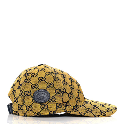 Gucci Monogram Multicolor Retro Interlocking G Baseball Hat M Yellow Blue 4 of 7
