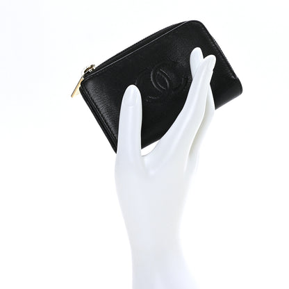 Chanel Calfskin CC Key Holder Case Black 2 of 7