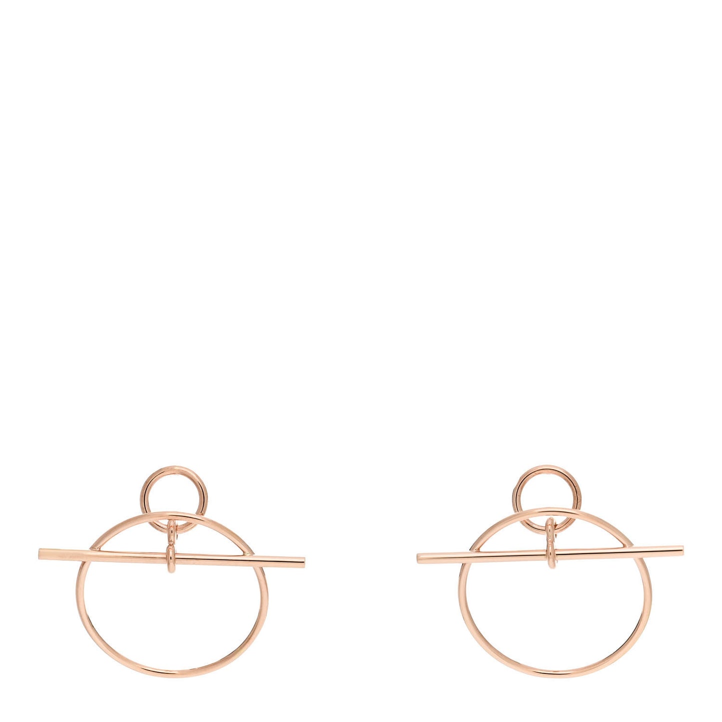 18K Rose Gold PM Loop Earrings