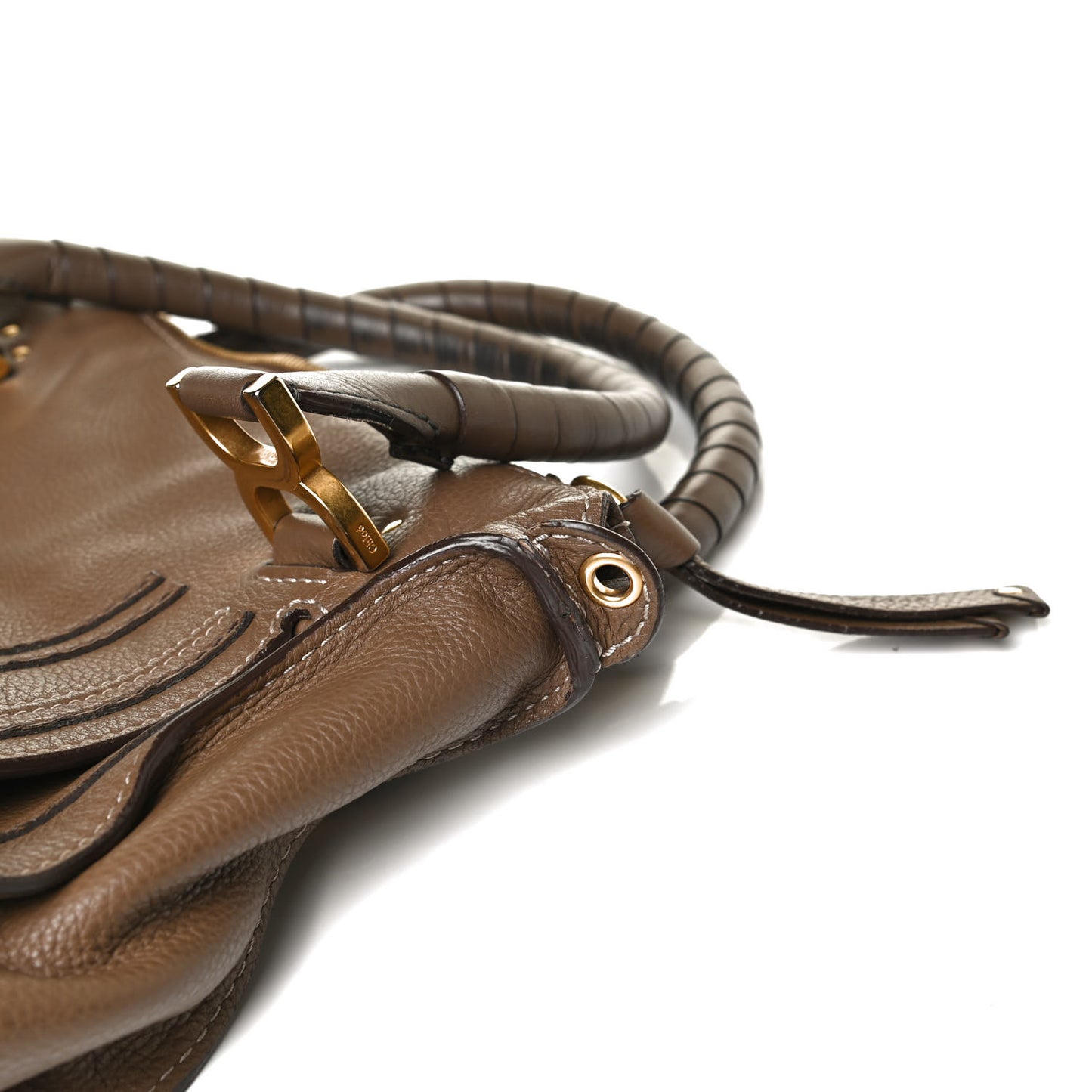 Calfskin Medium Marcie Satchel Barbour Khaki