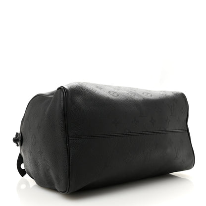 Louis Vuitton Calfskin Monogram Speedy P9 Bandouliere 30 Ultra Black 4 of 10