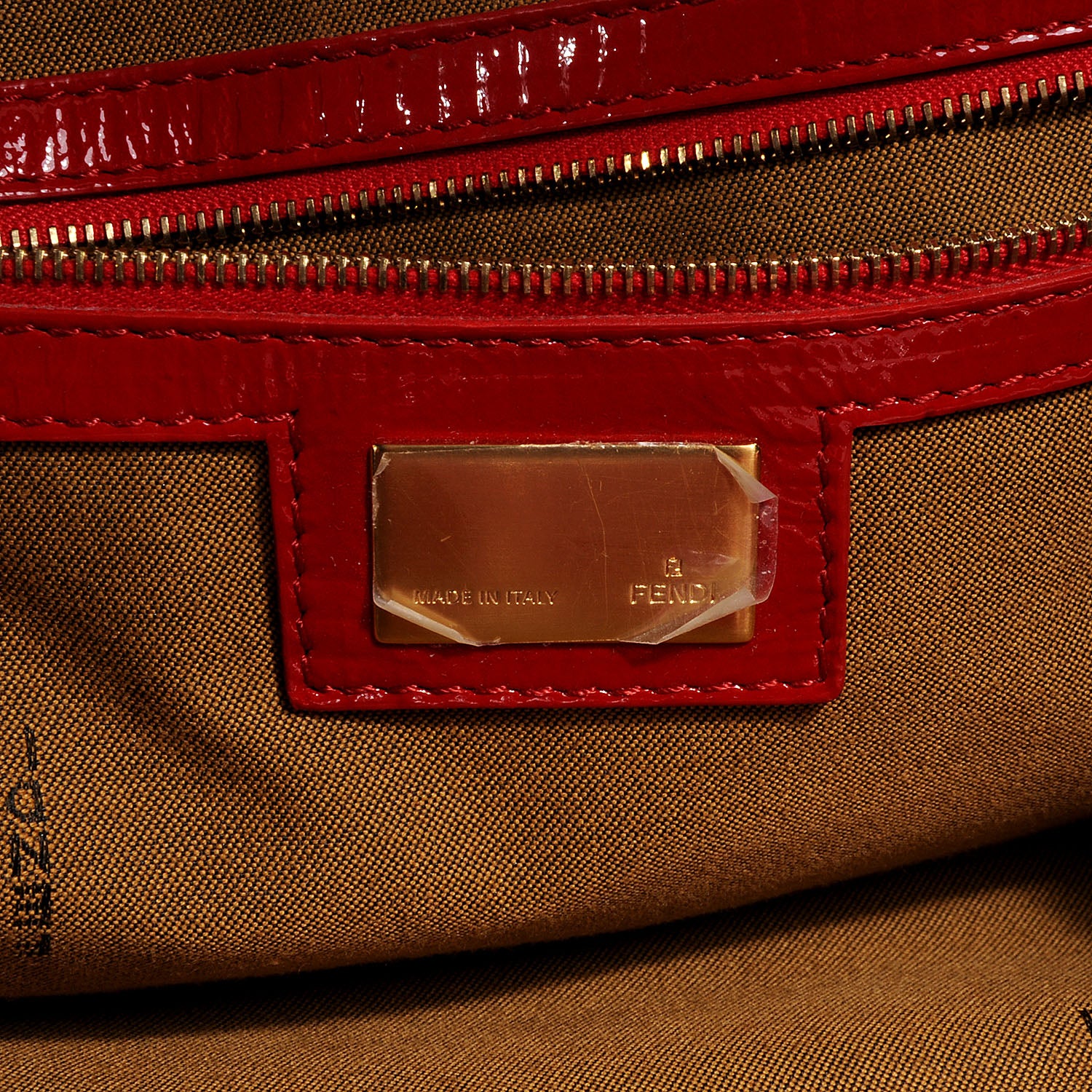 Fendi Vitello Naplak Oversized Bag De Jour Rosso 6 of 9