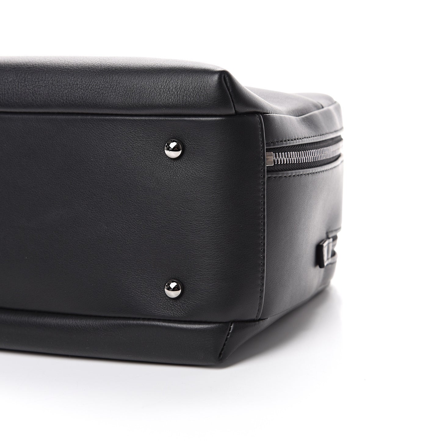Calfskin Small Trendy CC Bowling Bag Black