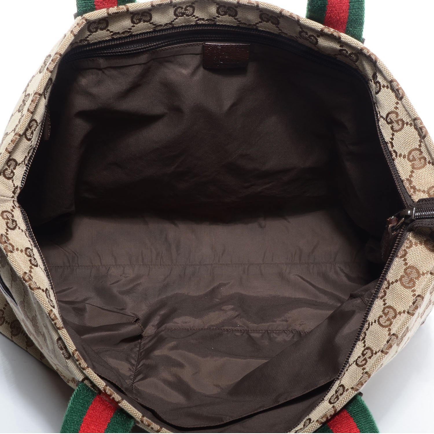 Gucci Monogram Web Large Diaper Tote Brown 6 of 9