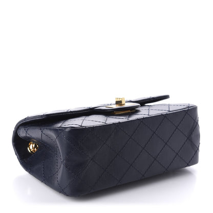 Chanel Aged Calfskin Quilted 2.55 Reissue Mini Flap Navy 4 of 11