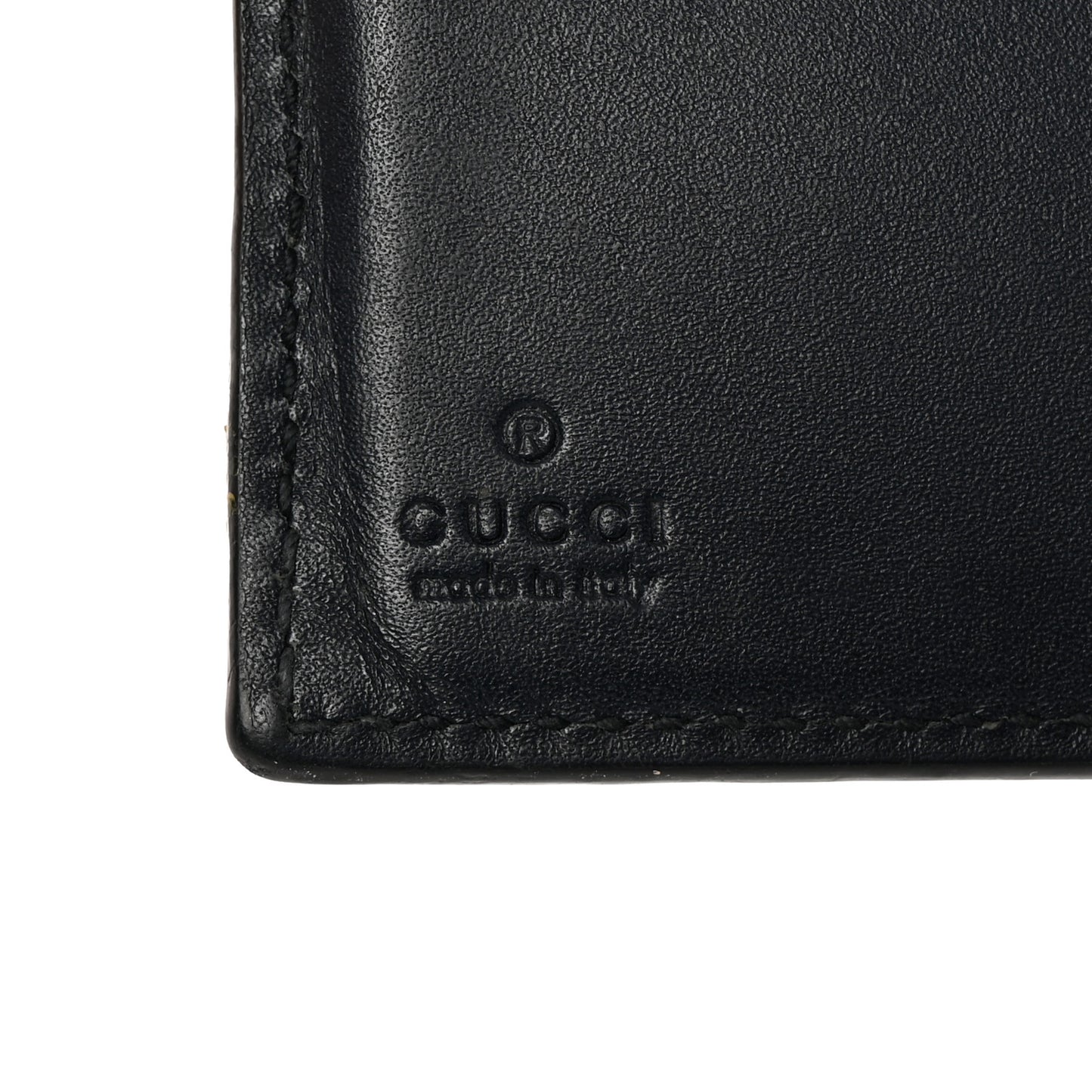 Guccissima Signature Web New Web Bi-Fold Coin Wallet Black