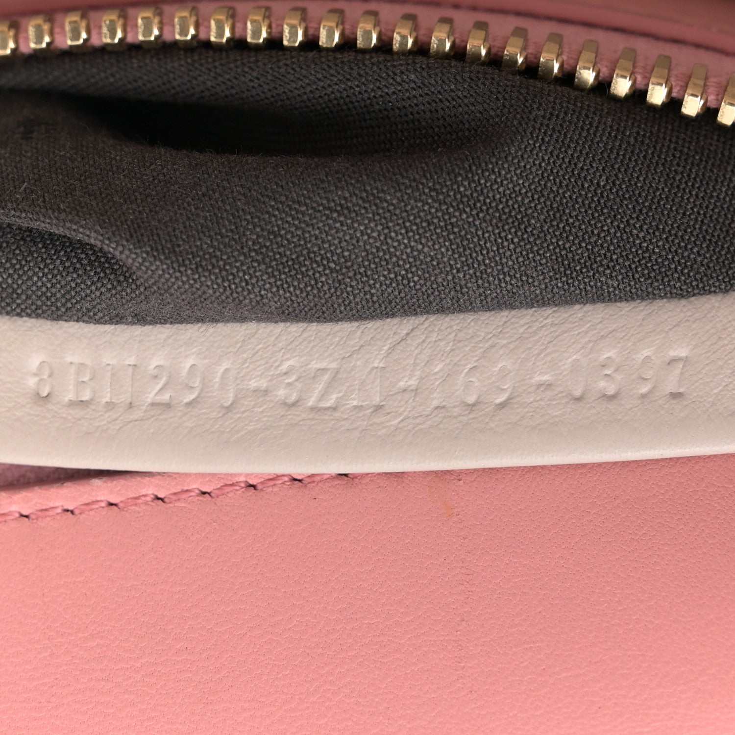 Fendi Vitello Seta Shiny Nappa Medium Peekaboo Iconic Satchel Grigio Polvere Bois de Rose 8 of 18