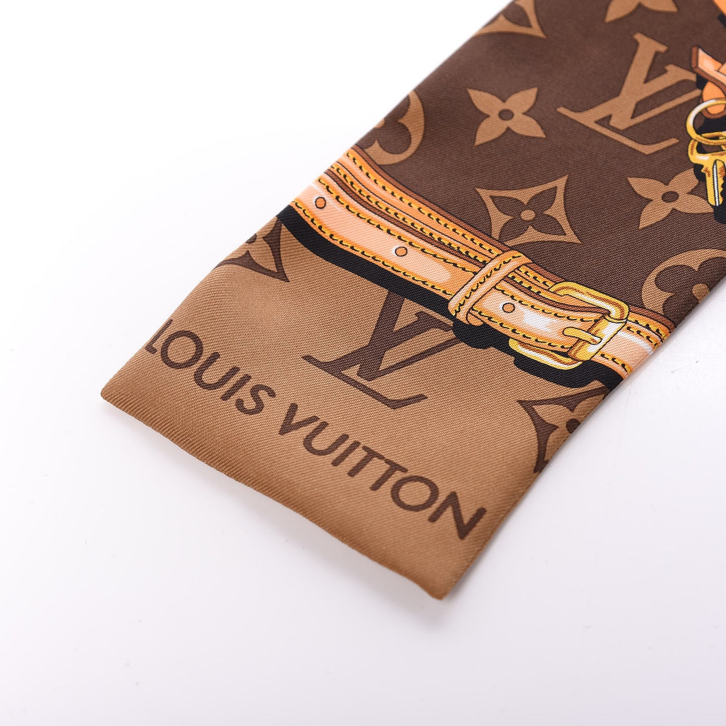 Silk Monogram Confidential Bandeau Brown