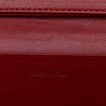 Celine Shiny Smooth Calfskin C Wallet On Chain Bag Red 7 of 11