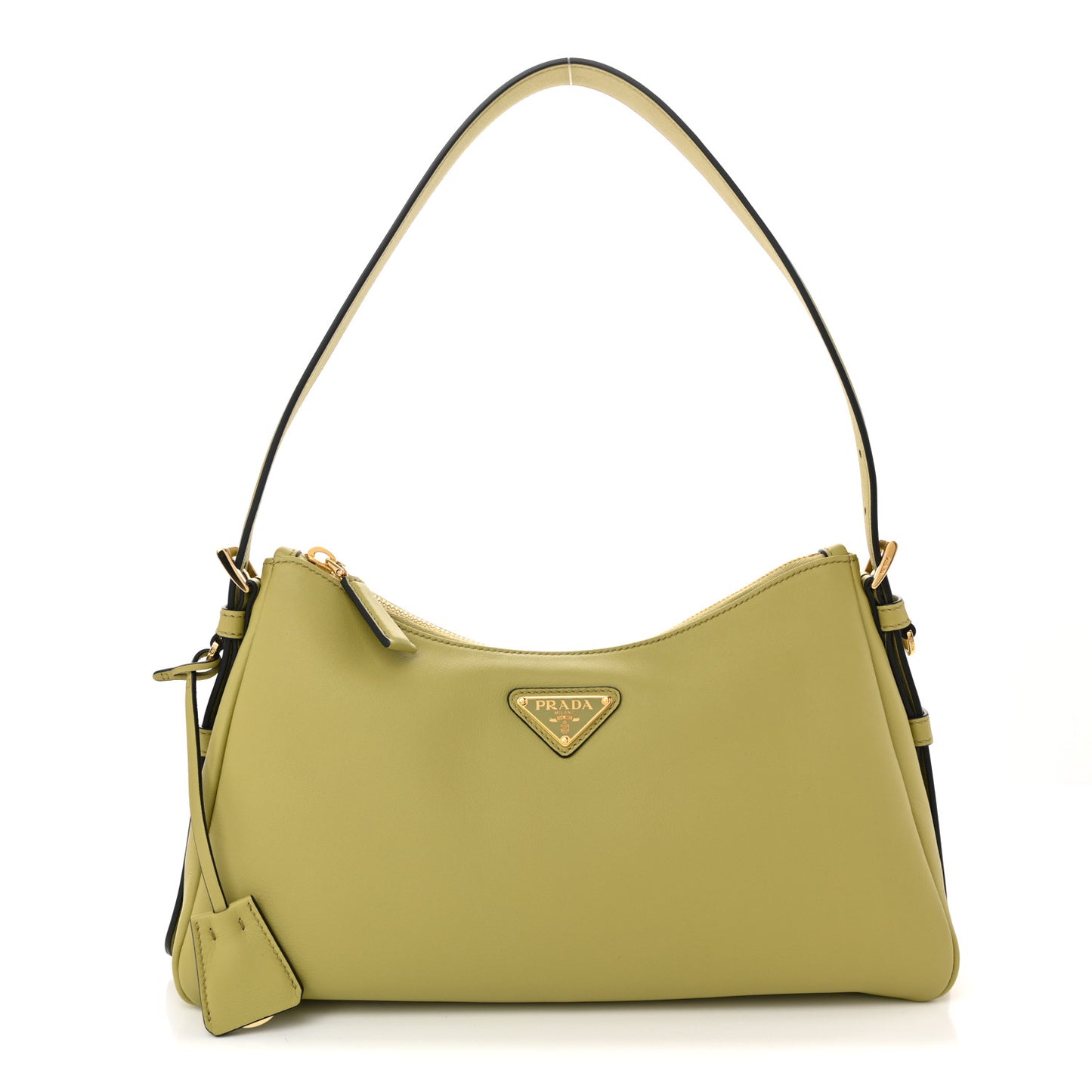 Soft Calfskin Medium Aimee Shoulder Bag Pistachio