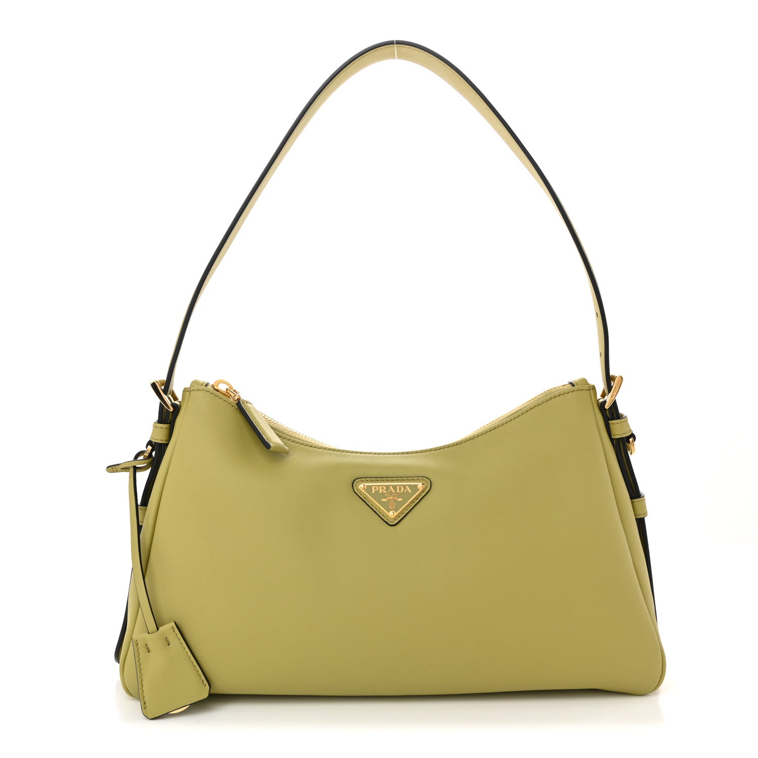 Prada Soft Calfskin Medium Aimee Shoulder Bag Pistachio 1 of 10