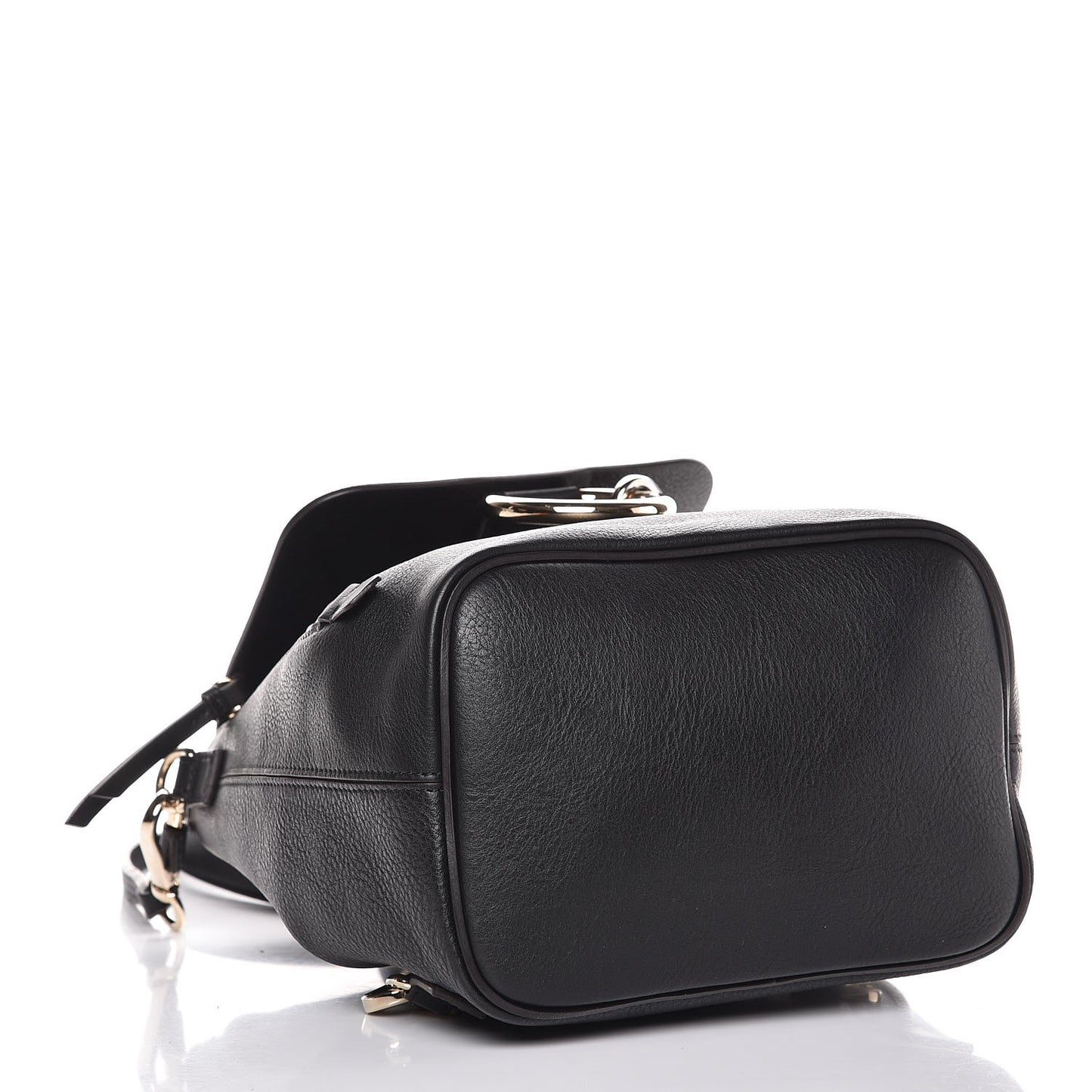 Suede Calfskin Small Faye Backpack Black