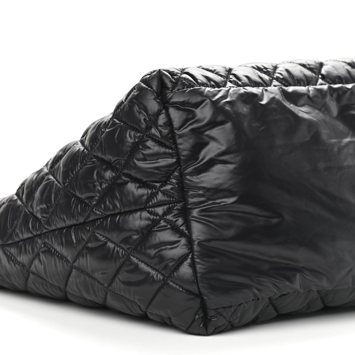 Chanel Nylon Quilted Large Coco Cocoon Tote Black 9 of 13