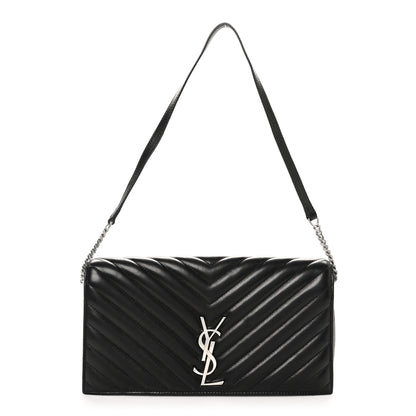 Saint Laurent Lambskin Matelasse Monogram Kate 99 Black 1 of 10