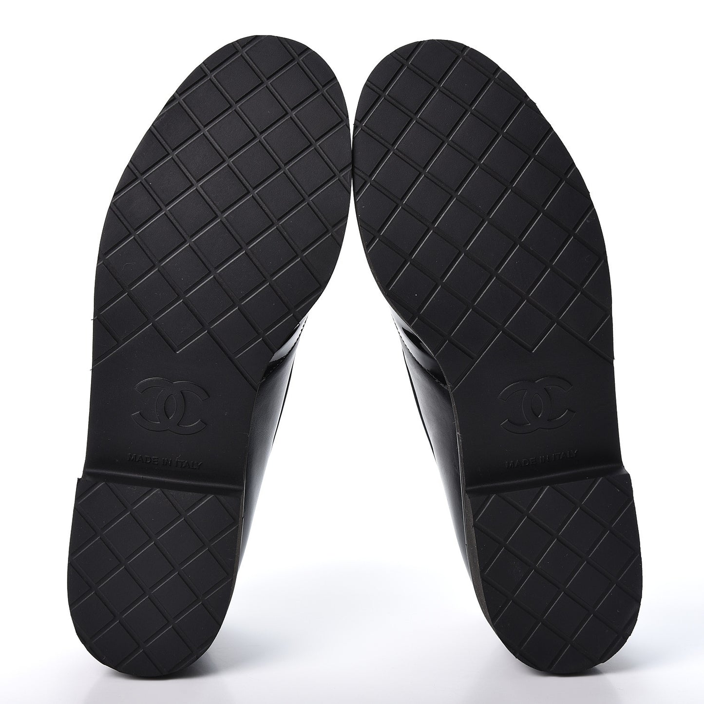 Patent Calfskin Lace Up Oxfords 40.5 Black