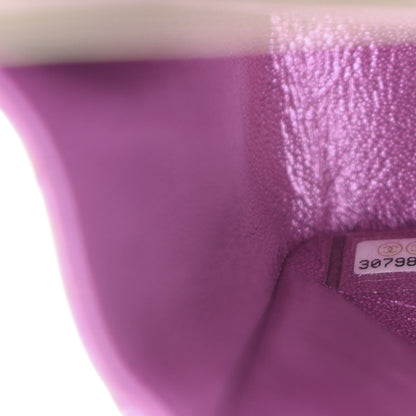 Chanel Iridescent Lambskin Quilted Medium Double Flap Purple 11 of 14