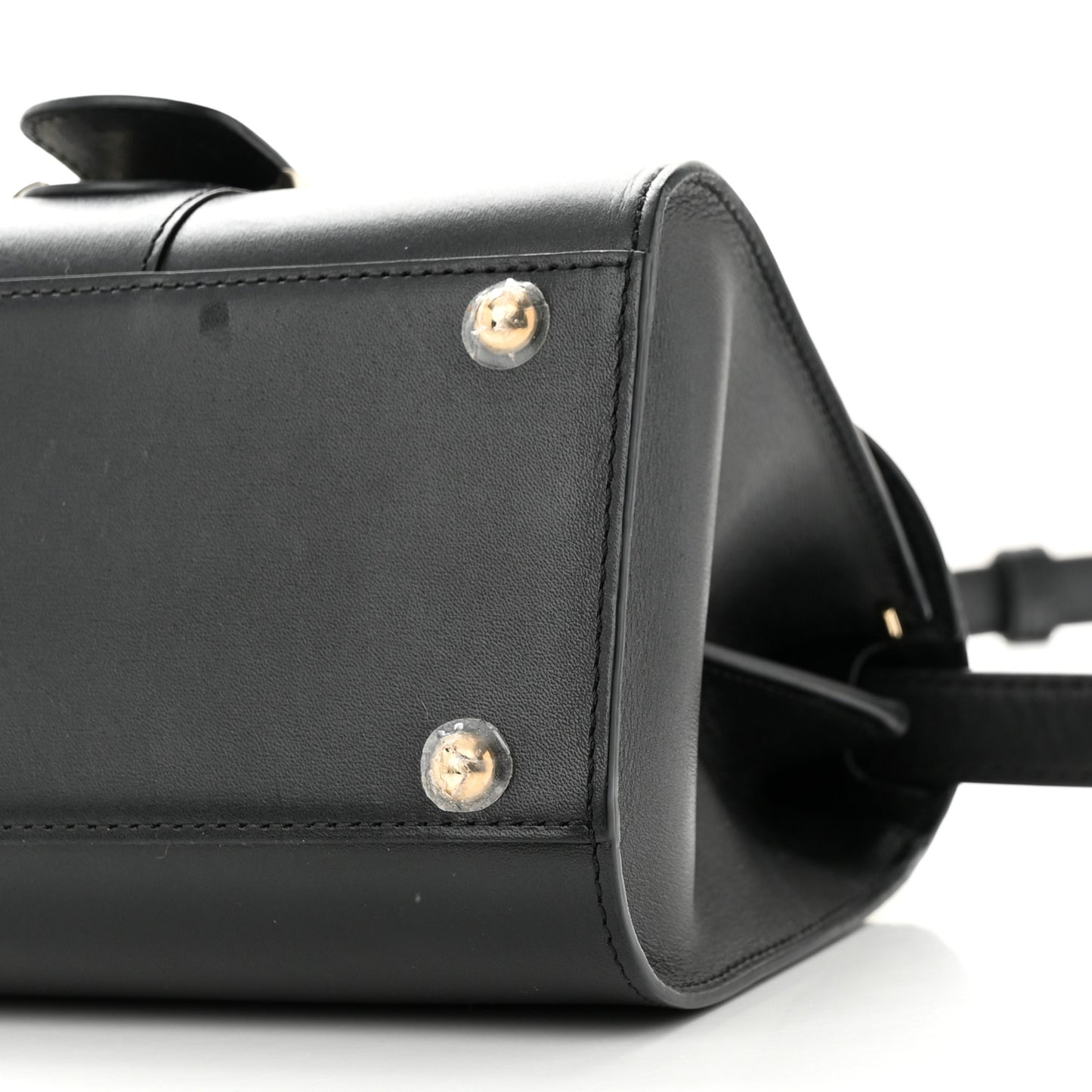 Box Calfskin Mini Brillant Satchel Black