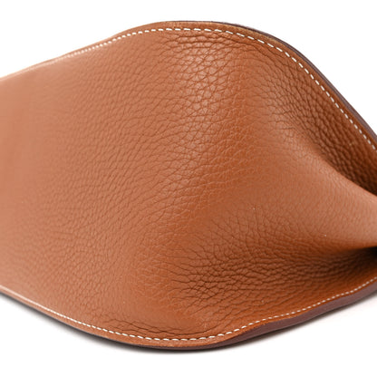 Hermes Taurillon Clemence Jypsiere 28 Gold 10 of 15