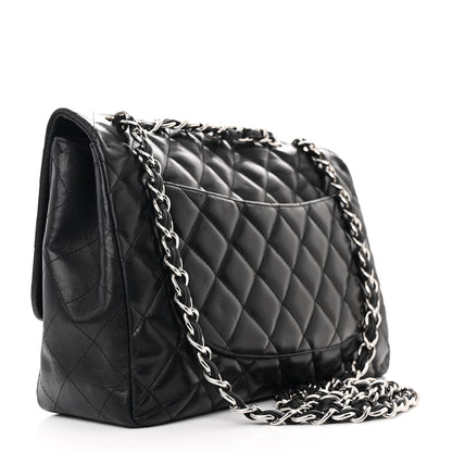 Chanel Lambskin Quilted Jumbo Single Flap Black 3 of 11