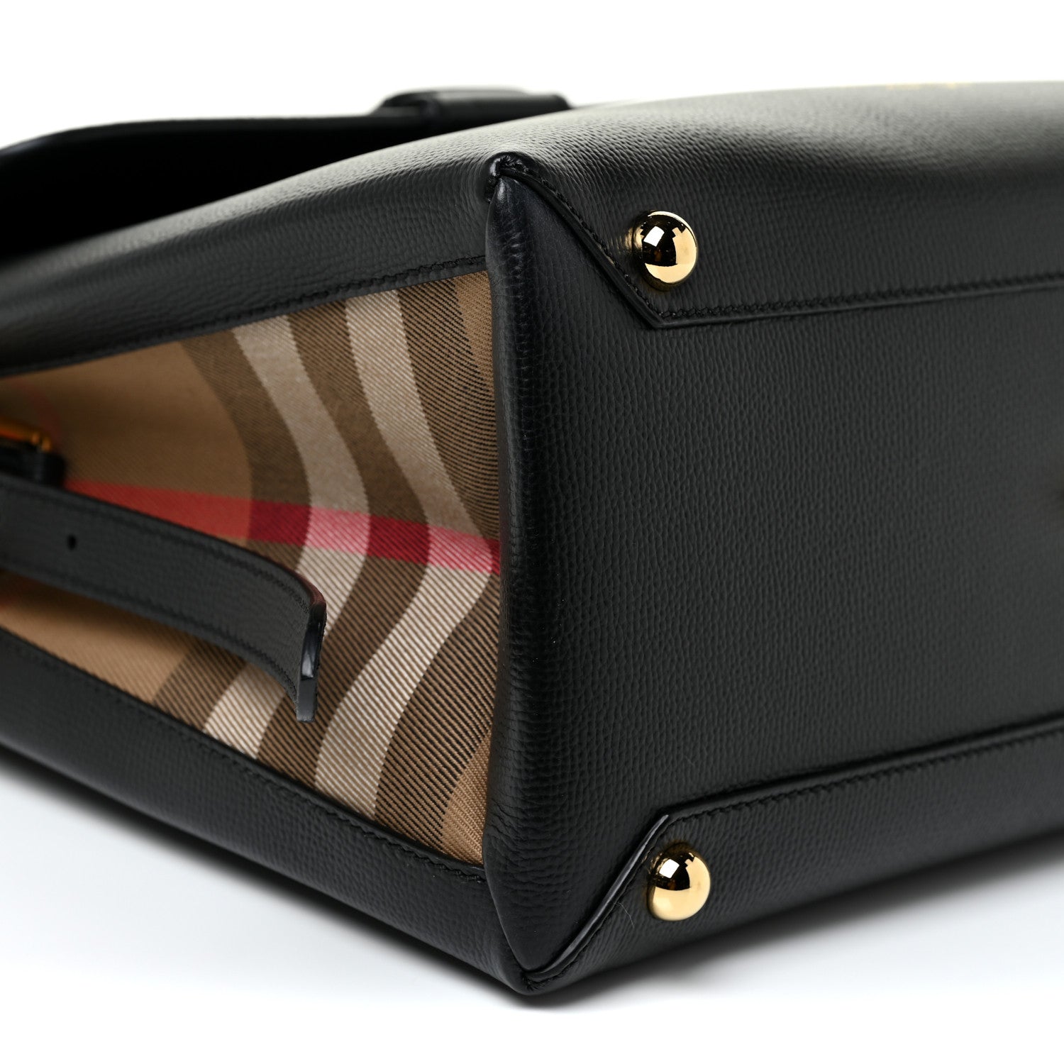 Burberry Derby Calfskin House Check Medium Camberley Black 9 of 10