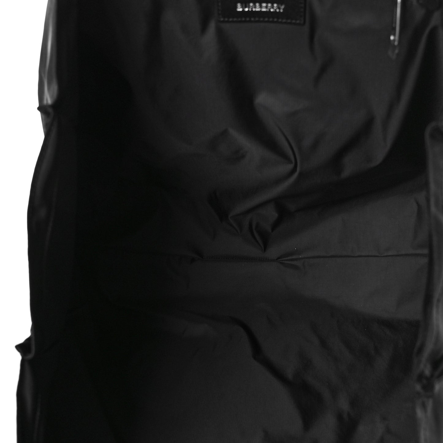 Nylon Logo Tote Bag Black