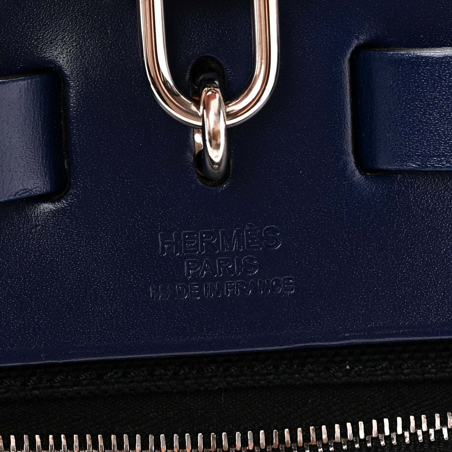 Military Toile Vache Hunter Herbag Zip 31 PM Black Bleu Saphir