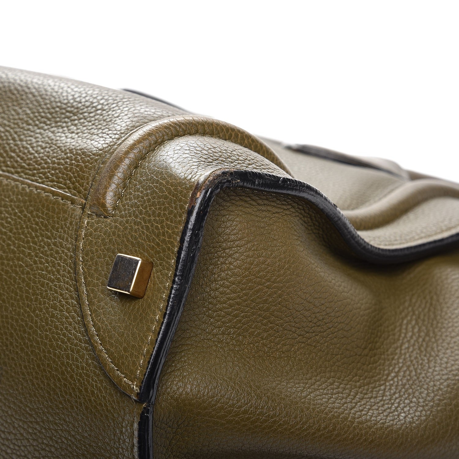 Celine Drummed Calfskin Mini Luggage Jungle 19 of 20