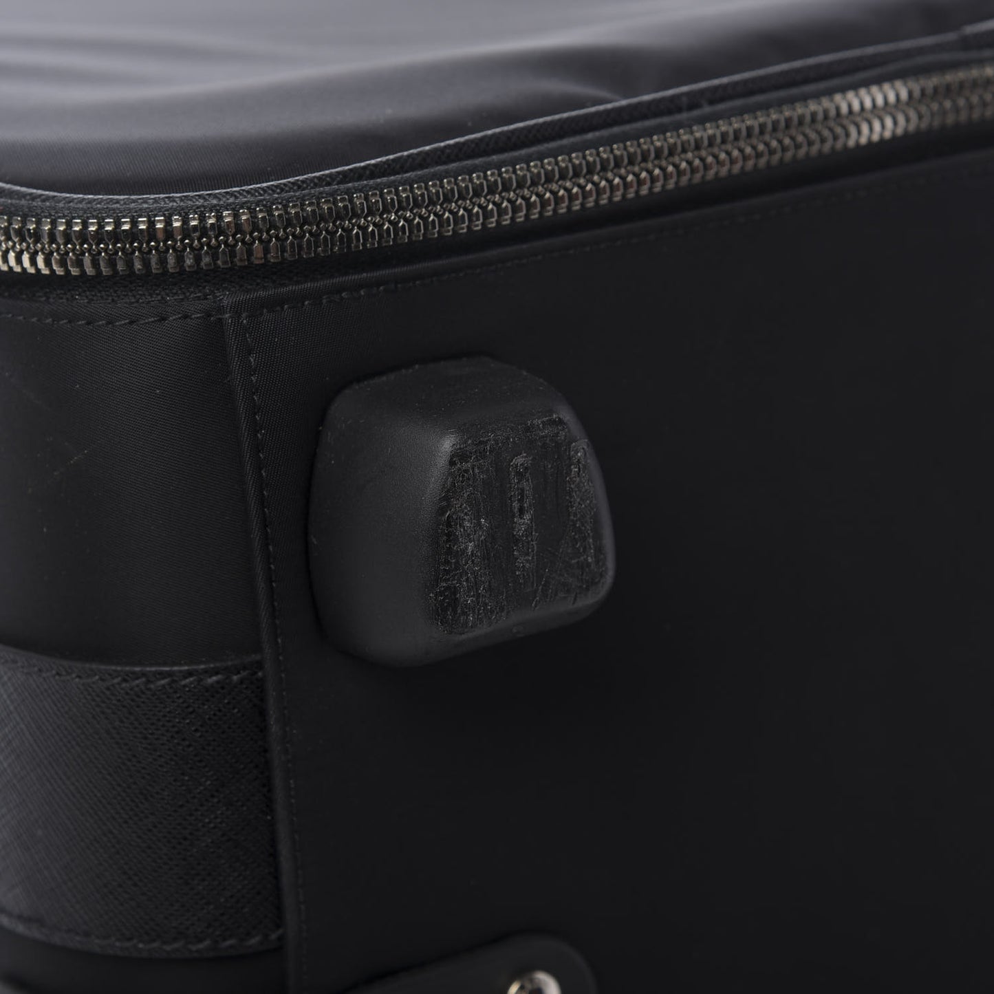 Tessuto Saffiano Trolley Luggage Black