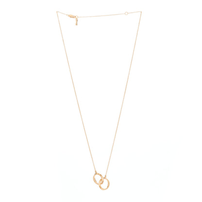 Tiffany 18K Yellow Gold Interlocking Atlas Open Pendant Necklace 3 of 7