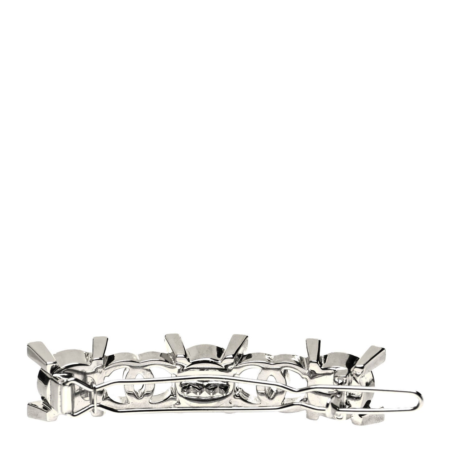Pearl Crystal CC Hair Clip Gold