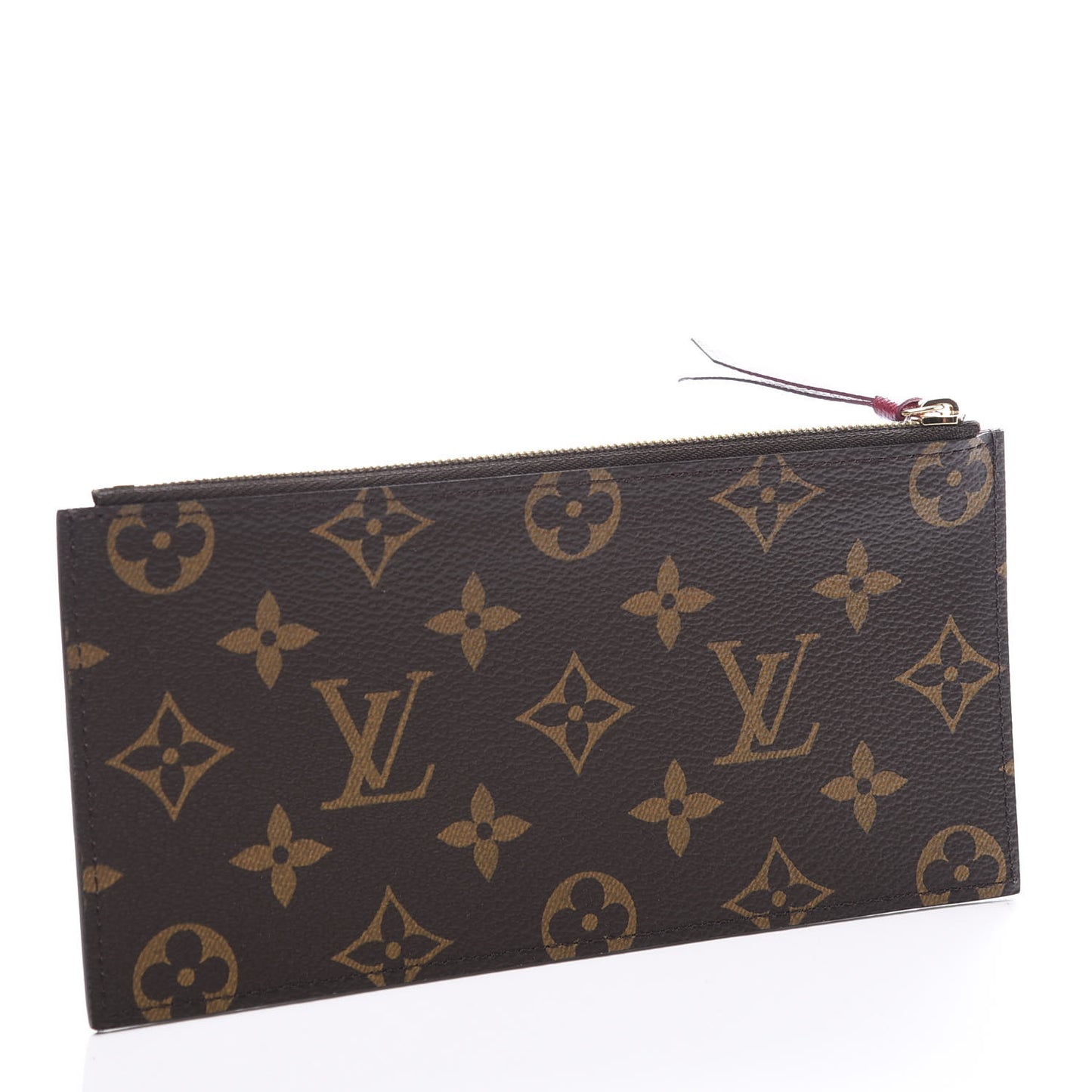 Monogram Felicie Chain Wallet Zippered Insert Fuchsia